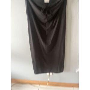 Wasabi + Mint Women's Black Medium polyester, rayon, spandex ‎ Wrap Long Dress